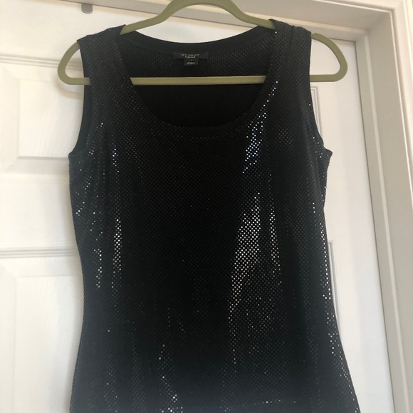 St. John Tops - St. John’s Sequin Look Scoop Neck Tank